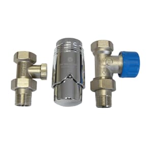 Ventilset Heizkörperanschluss 180° Durchgang