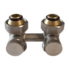 Heizkörperanschluss Durchgangsform G ¾x¾, Hahnblock