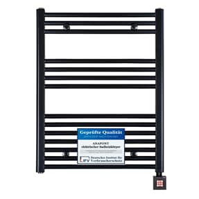elektrischer Handtuchheizkörper BH514E 775h x 600b schwarz/matt