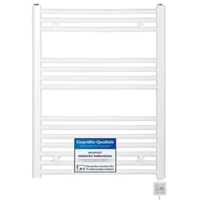 elektrischer Handtuchheizkörper BH111e 775h x 500b weiss gerade