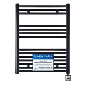 elektrischer Handtuchheizkörper BH514e 775h x 600b schwarz/matt