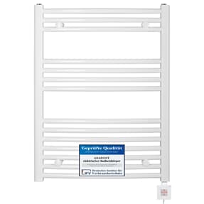 elektrischer Handtuchheizkörper BH214e 775h x 600b weiss gebogen elektrischer Handtuchheizkörper BH214e 775h x 600b weiss gebogen