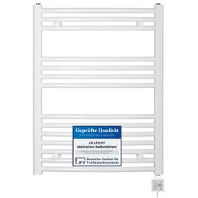 elektrischer Handtuchheizkörper BH214e 775h x 600b weiss gebogen elektrischer Handtuchheizkörper BH214e 775h x 600b weiss gebogen