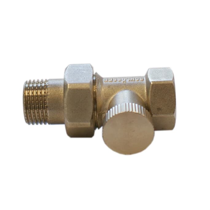 Rücklaufventil/ RücklaufverschraubungDN15 1/2" x 1/2" Durchgangsform