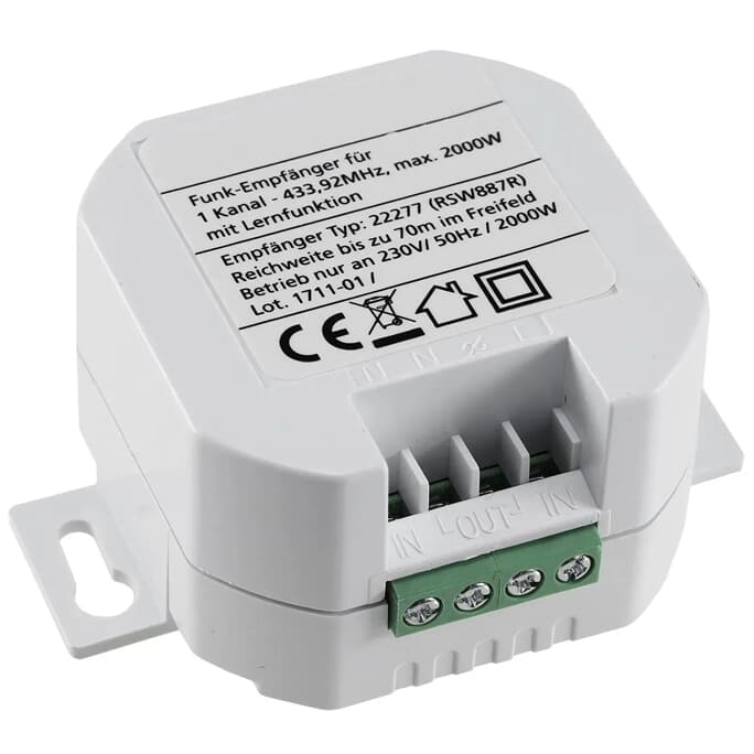 Funksteckdose unterputz