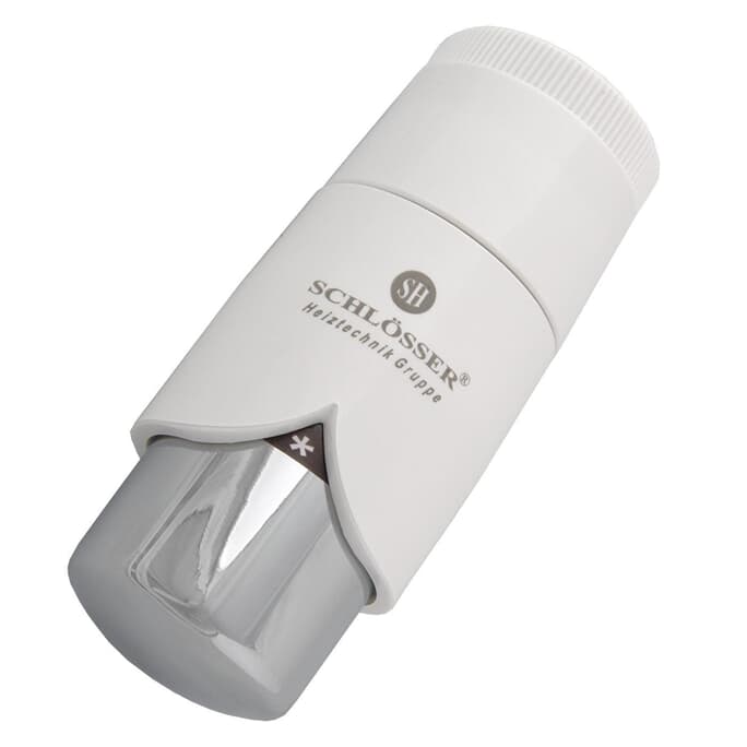 Thermostatkopf für Danfoss DZ Weiß-Chrom