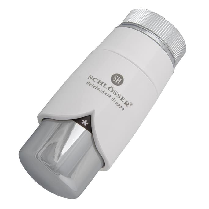 Thermostatkopf für Danfoss DR Weiß-Chrom