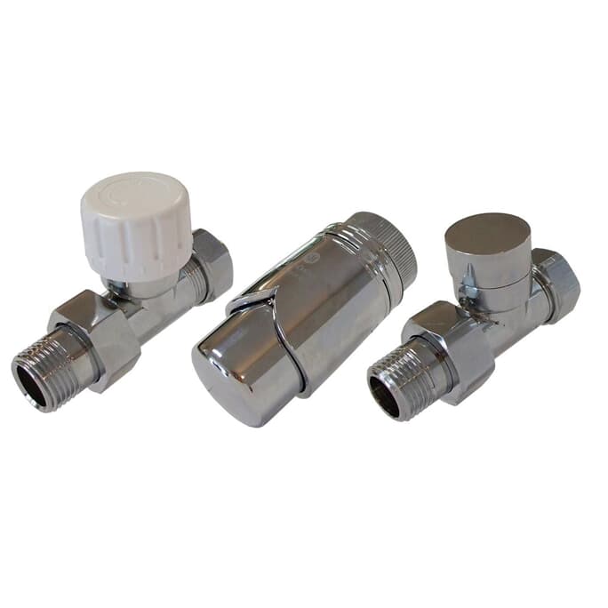 Elegant Thermostatventil Set Durchgangsform Chrom Elegant Thermostatventil Set Durchgangsform Chrom