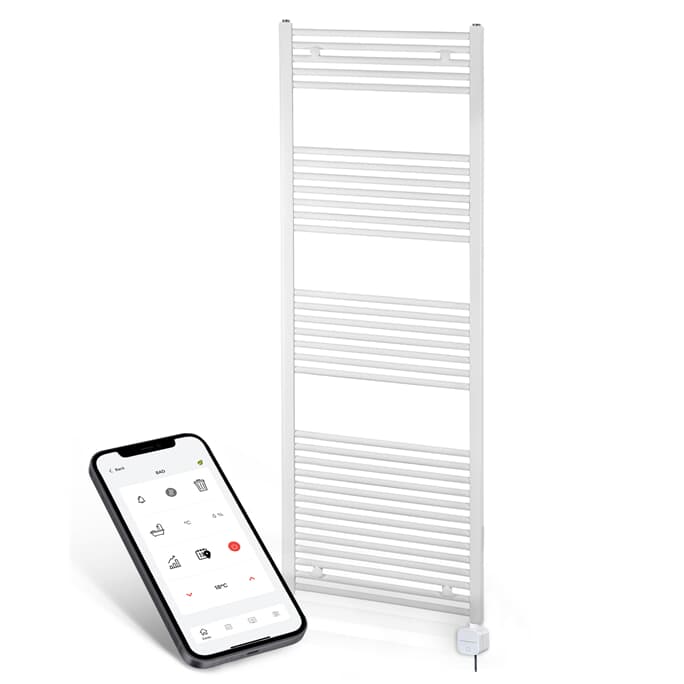 elektrischer Handtuchheizkörper BH116nex 1775h x 600b weiss gerade