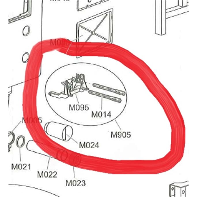 Ersatzteil M905 für Vorwandelement