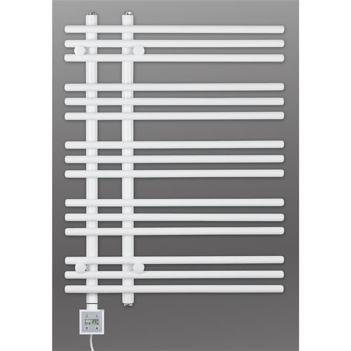 Design Elektrobadheizkörper Barsa 800h x 500b in weiss Design Elektrobadheizkörper Barsa 800h x 500b in weiss
