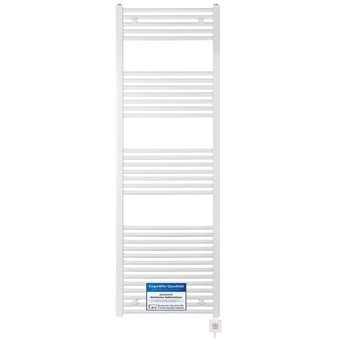 elektrischer Handtuchheizkörper BH113E 1775h x 500b weiss gerade