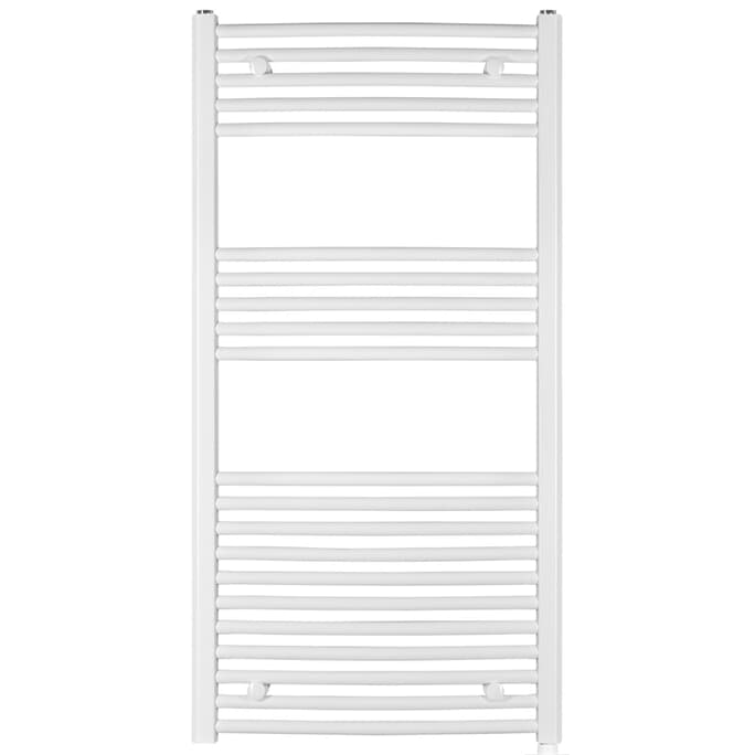 elektrischer Handtuchheizkörper BH212Es 1175h x 500b weiss gebogen