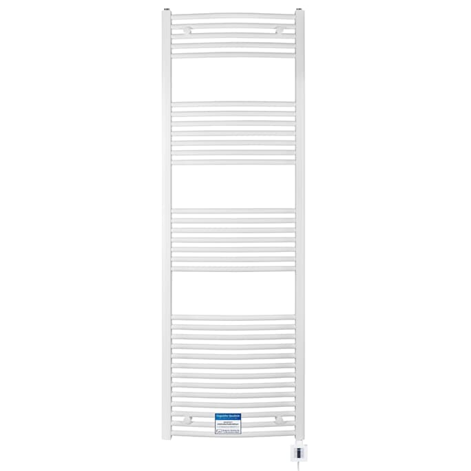 elektrischer Handtuchheizkörper BH216e 1775h x 600b weiss gebogen elektrischer Handtuchheizkörper BH216e 1775h x 600b weiss gebogen