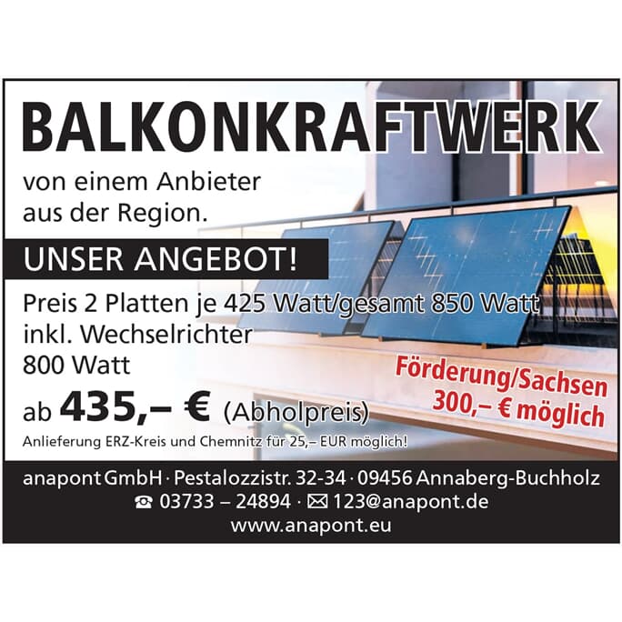 Balkonkraftwerk PREMIUM 850 Watt, Wechselrichter APSystem EZ1-M 800W mit WIFI