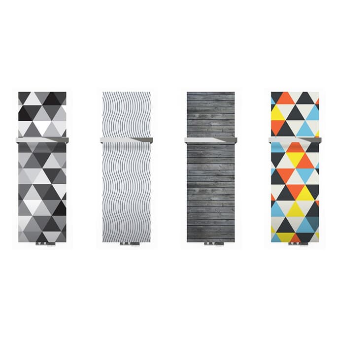 Designheizkörper Tropez Slim Grafik 1360h x 620b inkl. Anschlussblock und Handtuchhalter Designheizkörper Tropez Slim Grafik 1360h x 620b inkl. Anschlussblock und Handtuchhalter