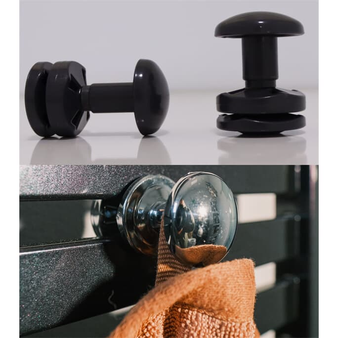 Handtuchhalter  2 Stück schwarz Handtuchhalter  2 Stück schwarz