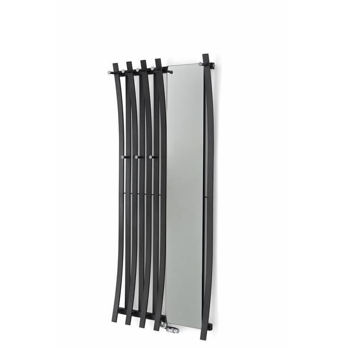 Passo Garderobe 1800h x 520b mit Spiegel, zwei Hagenreihen weiss Passo Garderobe 1800h x 520b mit Spiegel, zwei Hagenreihen weiss